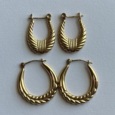 14K Gold Hoops