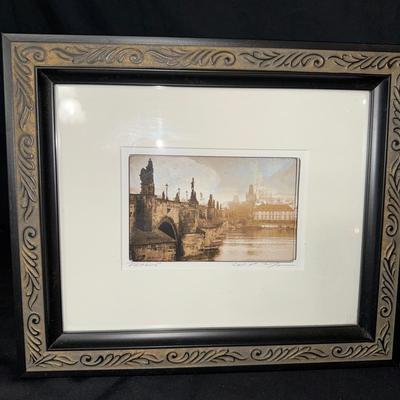 Charles Bridge Prague Signed 