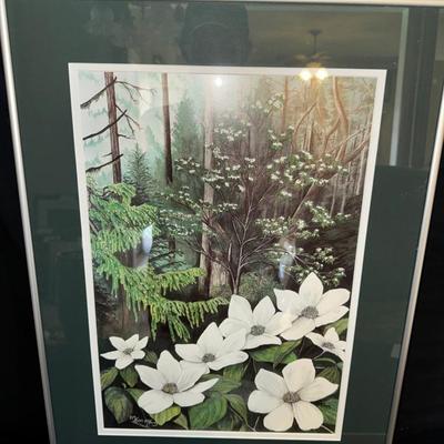 Pacific Dogwood Print Signed 
