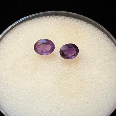 Amethyst Oval Pair