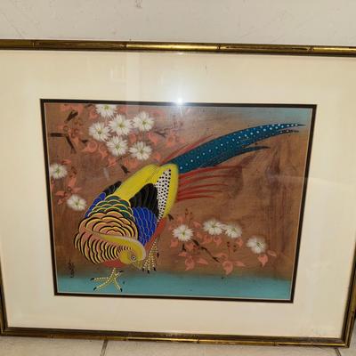 Vibrant Asian Art Signed 