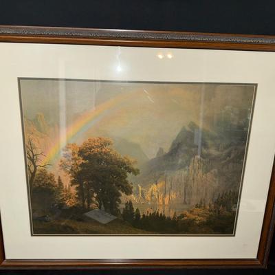 Rainbow Over The Sierra Lithograph Signed 