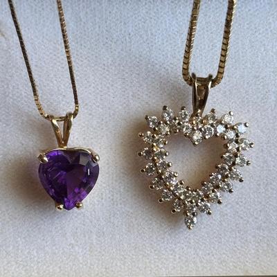 14K and 925 Hearts