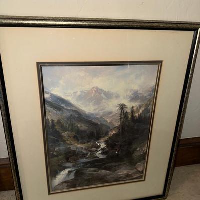 Mountain Of The Holy Cross Lithograph Signed 