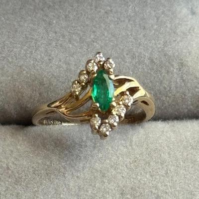 14K Gold and Green