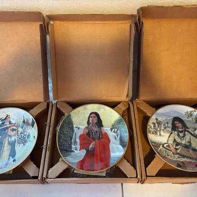 Vintage Native American Plates