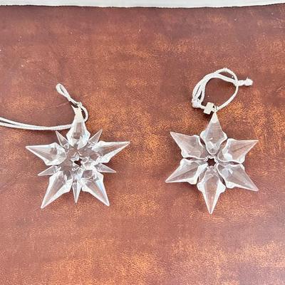 Swarovski Christmas Annual Snowflakes Ornaments 2000 & 2001 #2 