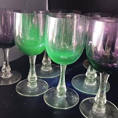 (8) Purple Glasses, Appear Green In Blacklight