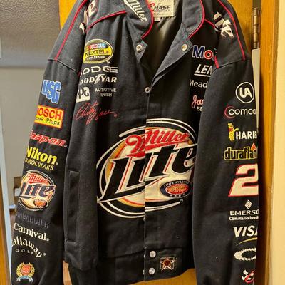 Chase Authentics Miller Lite NASCAR Racing Jacket (Size Large)