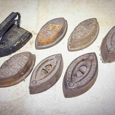 (7) Antique Sadirons