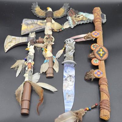 (4) Bradford Exchange Native American Wall Hangings