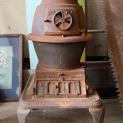 Atlanta Stove Works 32” Cast Iron Stove