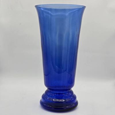 Large Cobalt Art Deco Style Vase