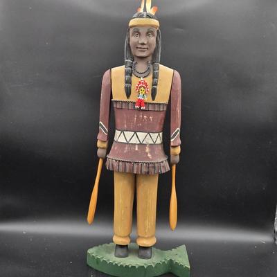 RARE Midwest Importers of Cannon Falls Handmade Man Figurine 17.4" tall