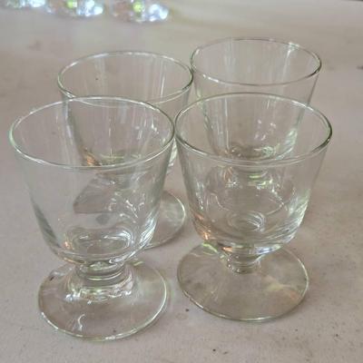 (4) Footed Rock Glasses
