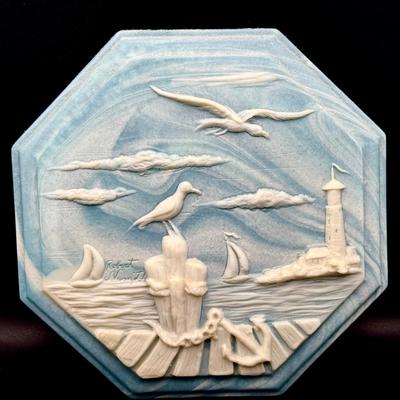 Signed Robert Nemith Nautical Wall Plaque