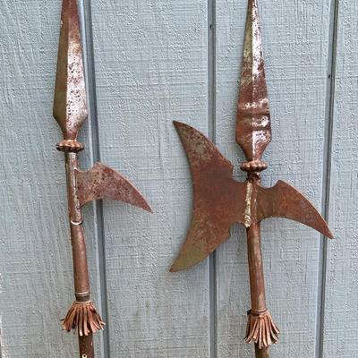 (2) Five Foot Halberds