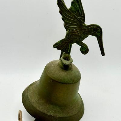 Vintage Metal Hummingbird Bell