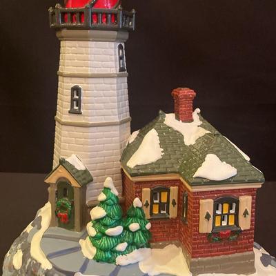 DEPT. 56 ORGINAL SNOW VILLAGE - Christmas Cove Lighthouse & Candle rock Lighthouse Restaurant 