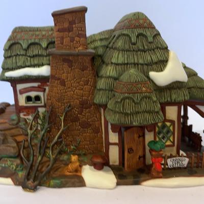 Dept.56-Dickens’ Village-Crooked Fence Cottage, Cottage Of Bob Cratchit &Tiny Tim, Browning Cottage 