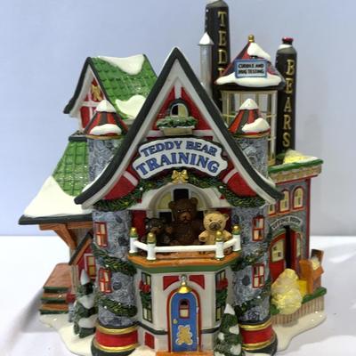 Dept.56-Teddy Bear Training Center(6 -Set) North Pole- Rimpy’s Bakery,Neenee’s Dolls & Toys & More 