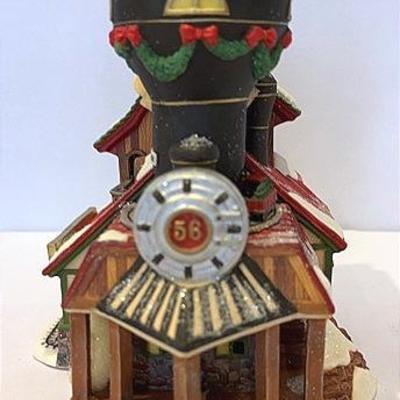 Dept.56-North Pole-Village Animated Photo W/ Santa,Toot’s Model Train Mfg. & More
