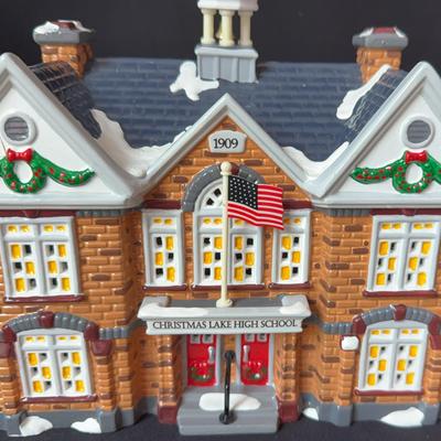 Dept 56 “ The Original Snow Village” “ Christmas Lake High School” “ Santa Comes To Town 1998” More!