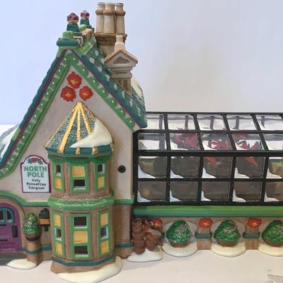 Dept 56 North Pole Series “Mrs Clause Greenhouse” And More Village Accessories 