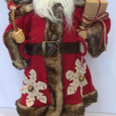 Santa Coming To Town: Hallmark-Putting On His Gloves,  Large Santa, Santa W- List, Vintage Sleighs
