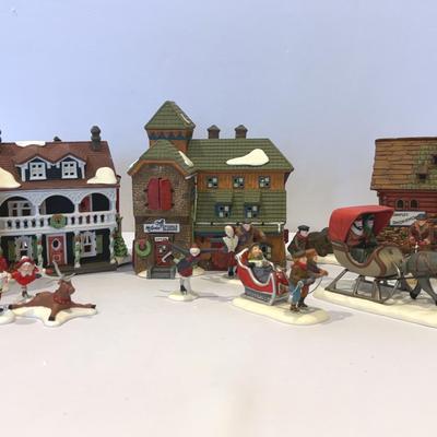 Dept.56-New England-Captains Cottage,MC Grebe Cutters &Sleighs, Sample’s Smokehouse, & More