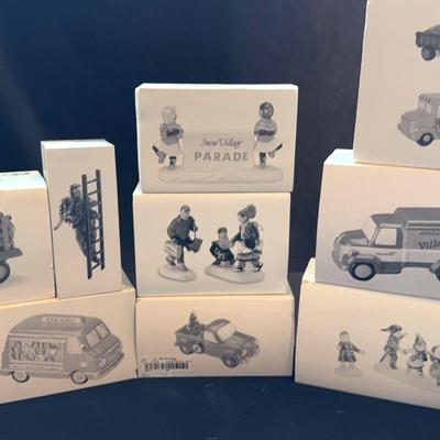 Dept 56 The Original Snow Village Lot Of 10 Accessories