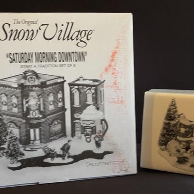 Dept.56-Snow Village, “Saturday Morning Downtown, Santa Comes To Town,1997”