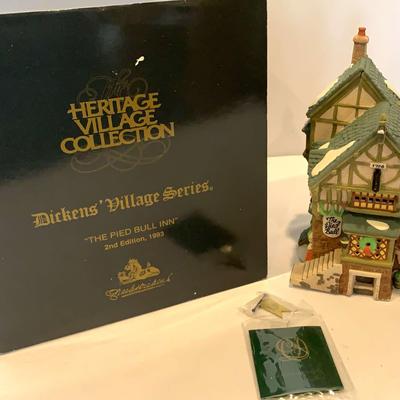 Dept 56 “ Dickens Village Series” “The Pied Bull Inn” 1993 2nd Edition
