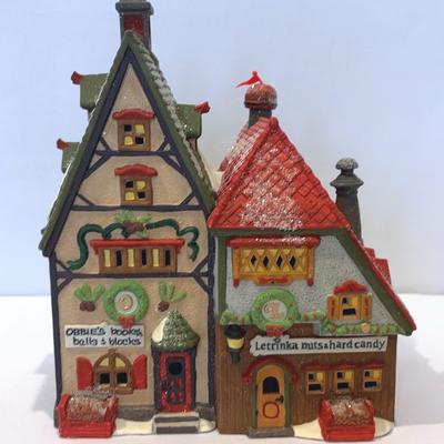 Dept.56-North Pole-Popcorn & Cranberry House,Obibie’s Book& Letrinka’s Candy, & More