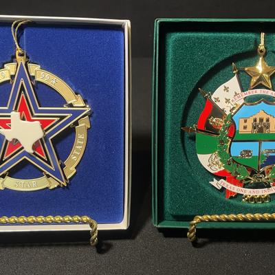 State Of Texas Capitol Ornaments : 1999 & 2000