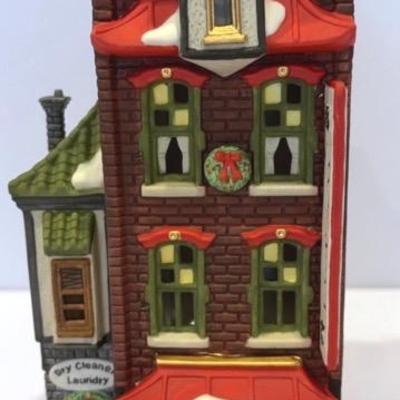 Dept.56- Christmas In The City -Red Brick Fire Station, 5609 Park Lane Av Townhouse, & More 