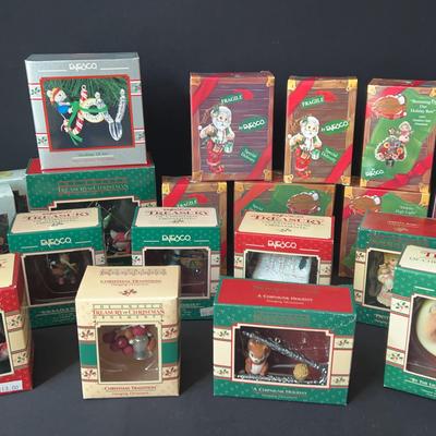 Collection Of Various Enesco Ornaments In Original Boxes 