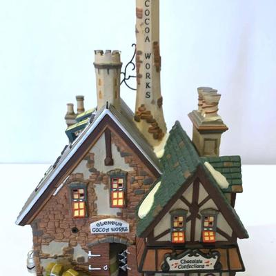 Dept 56 “Dickens Village” “Glendun Cocoa Works” “The Locomotive & Water” “Members Of Parliment”l
