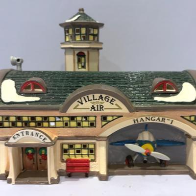 Dept.56-Snow Village-Airport, The Snow Village Airplane, Dickens Christmas Station/planes