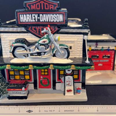 Dept 56 The Original Snow Village Harley Davidson Collection