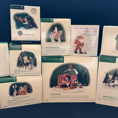 Dept 56 New England Village Series Lot Of 10 Accessories