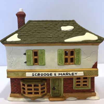 Dept.56-Dickens Village-Scrooge & Marley Counting House, Fezziwig’s Warehouse,Indies Trading & More