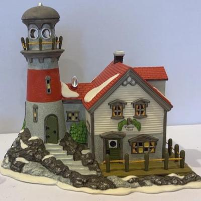 Dept. 56- Heritage Village  New England”Pigeonhead Lighthouse” “Bobwhite Cottage””Yankee Jud Bell”