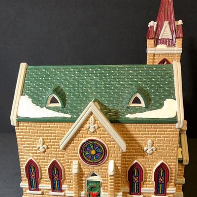 Dept. 56 - The Original Snow Village - Mount Olive Church, Redeemer Church, All Saints & Accessory