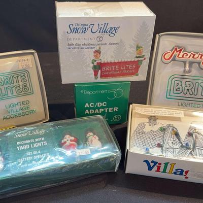 Dept 56 The Original Snow Village Brite Lites Christmas Parade Banner And More!
