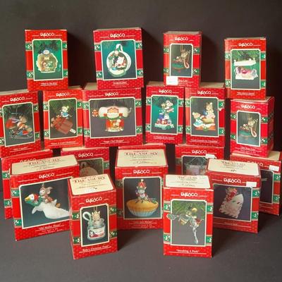 20 Enesco Mouse Theme Ornaments