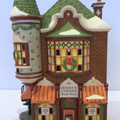 Dept.56-Christmas In The City-Lafayette’s Bakery,Jenny’s Corner Book Shop.Parkview Hospital & More