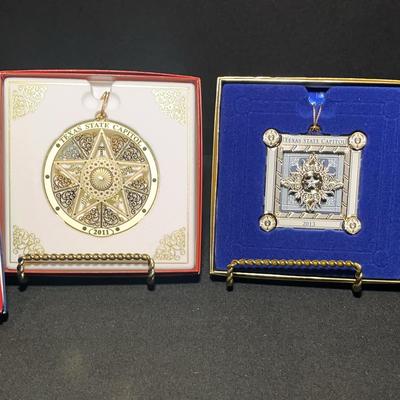 State Of Texas Capitol Ornaments : 2010, 2011, 2013 & 2014