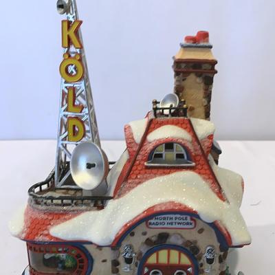 Dept 56 North Pole Series Factory, Radio And Accessories