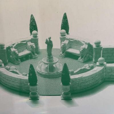 Dept.56-Village, “Camden Park Square, Pole Pine Trees”